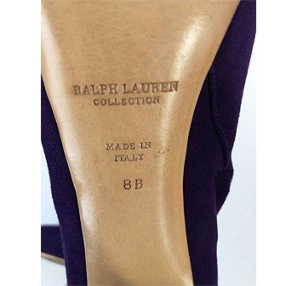 Ralph Lauren Collection Beverly Kidsuede Platform Booties - Picture 7 of 7
